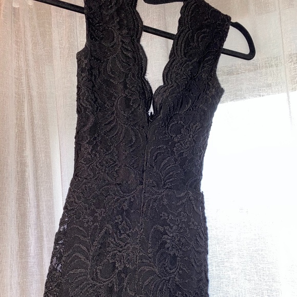 Bebe Black lace romper low cut sexy piece - Picture 2 of 3